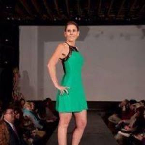 Green cocktail dress